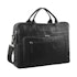 Pierre Cardin Sidney Rustic Leather 15" Laptop Bag Black