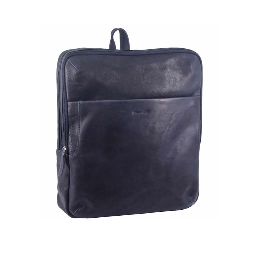 Pierre Cardin Axel Rustic Leather 15" Laptop Backpack Midnight Midnight