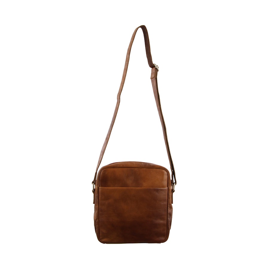 Pierre Cardin Salem Rustic Leather iPad Bag Cognac Cognac