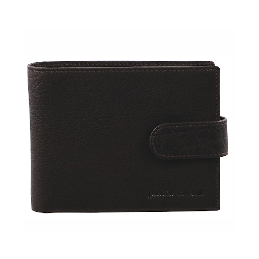 Pierre Cardin Oliver Men's Rustic Leather RFID Wallet Brown Brown
