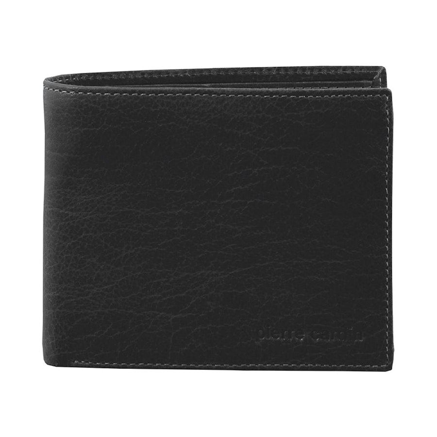 Pierre Cardin Blair Men's Rustic Leather RFID Wallet Black Black