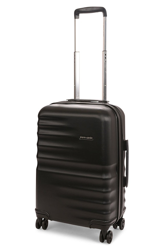 Pierre Cardin High-Flyer 56cm Carry-On Hardside Suitcase Black