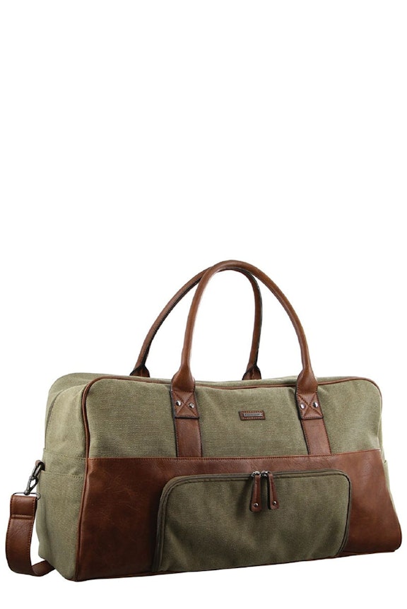 Pierre Cardin Canvas Mens Travel Bag Weekend Overnight Duffle Business  Luggage