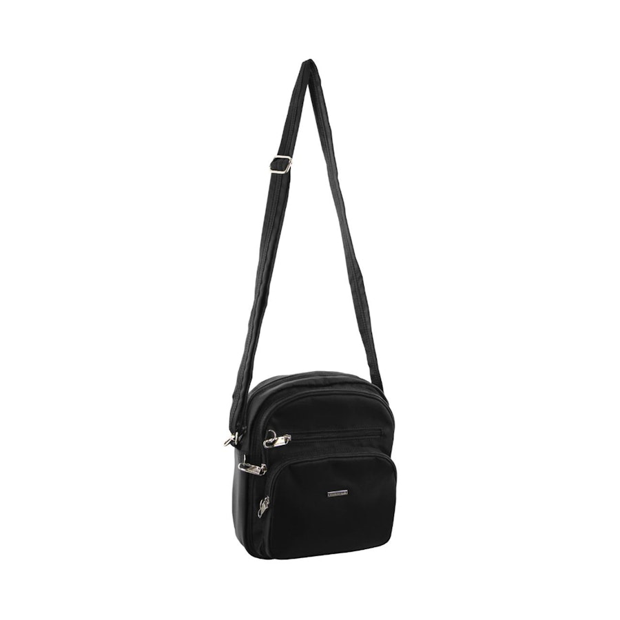 Pierre Cardin Luna Anti-Theft Crossbody Bag Black Black