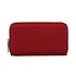 Pierre Cardin Paisley Ladies Italian Leather Double Zip Wallet Red