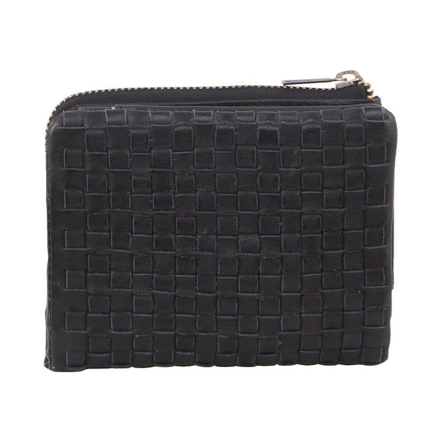 Pierre Cardin Amber Women's Rustic Leather Wallet Black Black