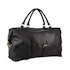 Pierre Cardin Andie Rustic Leather Overnight Duffle Bag Black