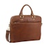 Pierre Cardin Presley Rustic Leather 15" Laptop Bag Tan