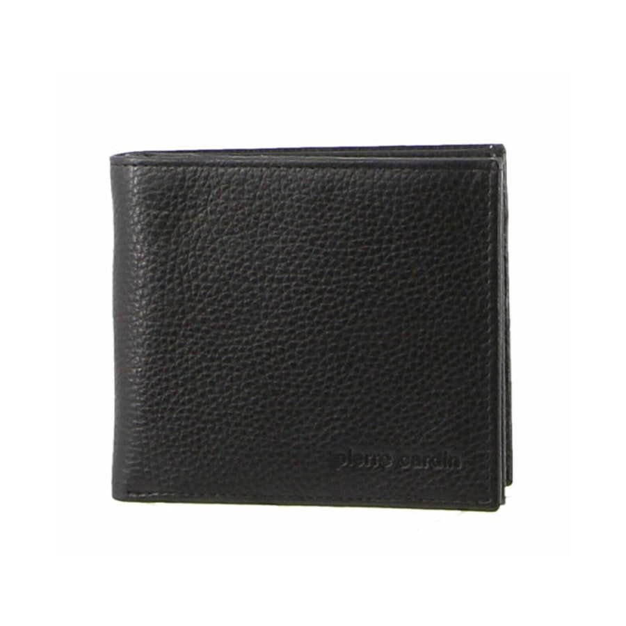 Pierre Cardin Hugo Men's Italian Leather RFID Wallet Black Black