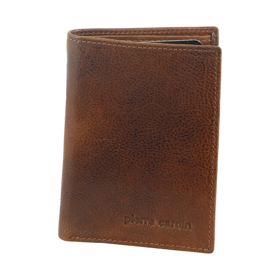 Pierre Cardin RFID Leather Credit Card Holder Cognac Cognac