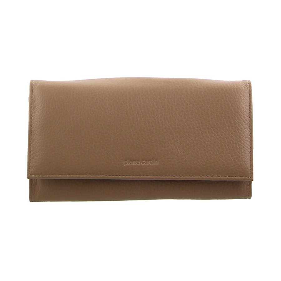 Pierre Cardin Nora Ladies Italian Leather RFID Wallet Taupe Taupe