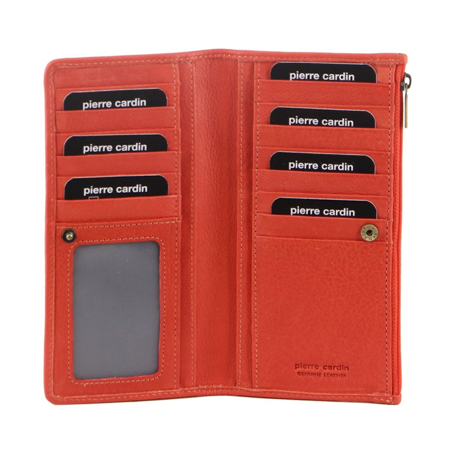 Pierre Cardin Lola Women's Italian Leather RFID Wallet Orange Orange