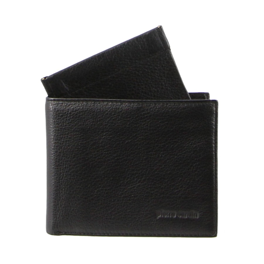Pierre Cardin Luca Men's Italian Leather RFID Wallet Black Black