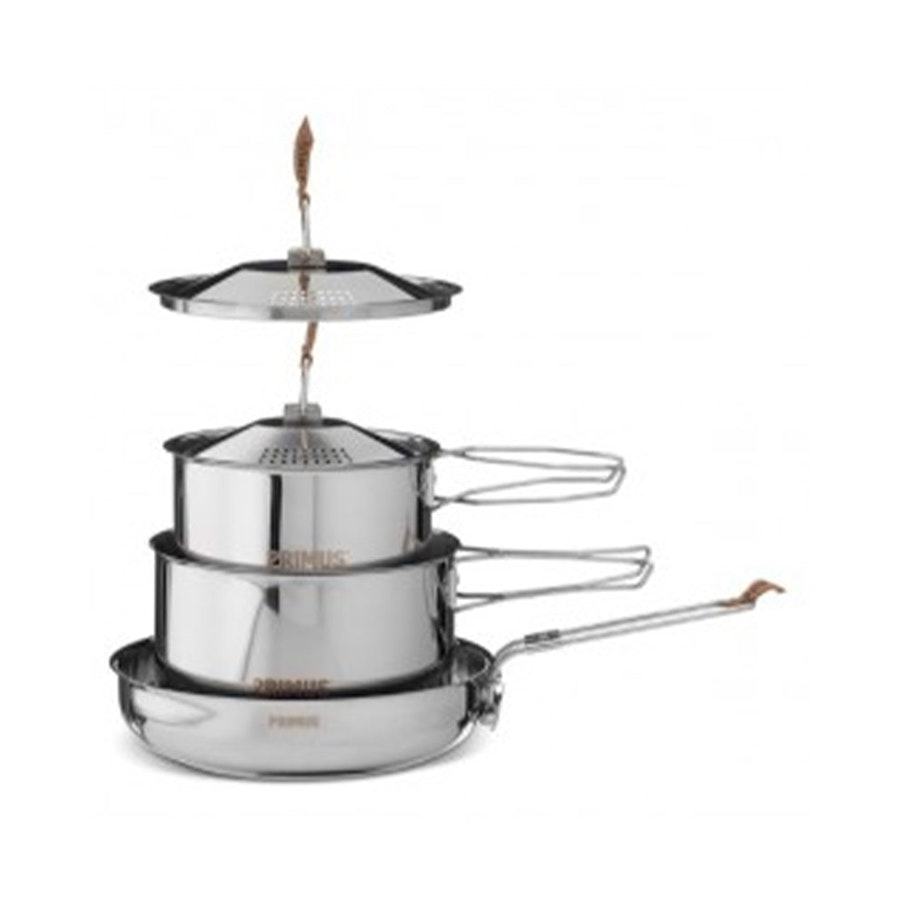 Primus Small Stainless Steel Campfire Cookset Stainless Steel Stainless Steel