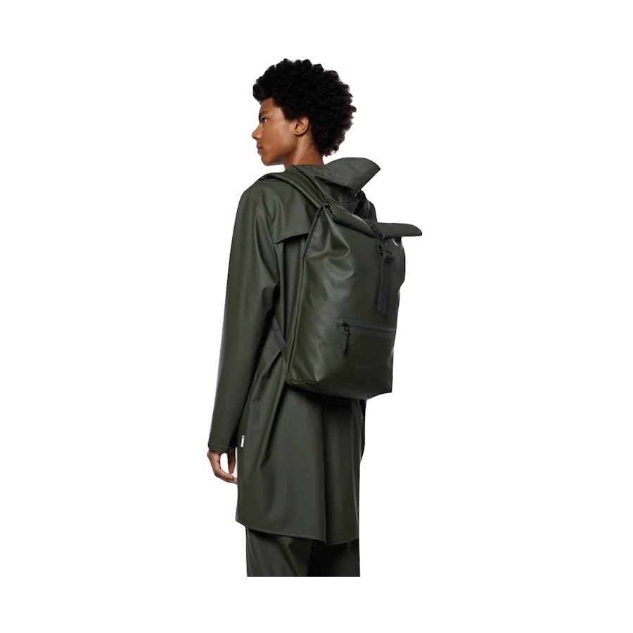 Rains Rolltop Rucksack Green Green