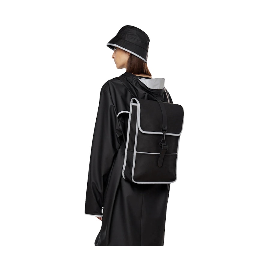 Rains Backpack Mini Reflective Black Black