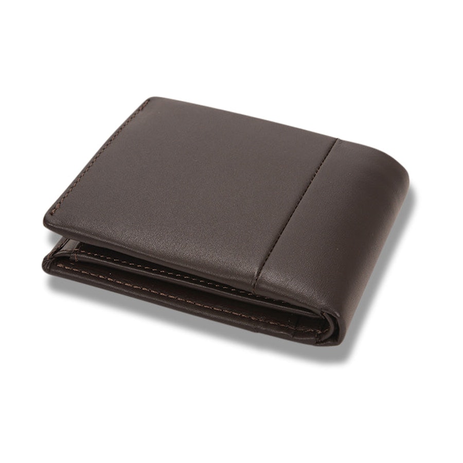 RM Williams Leather Wallet with Coin Pocket Brown Brown