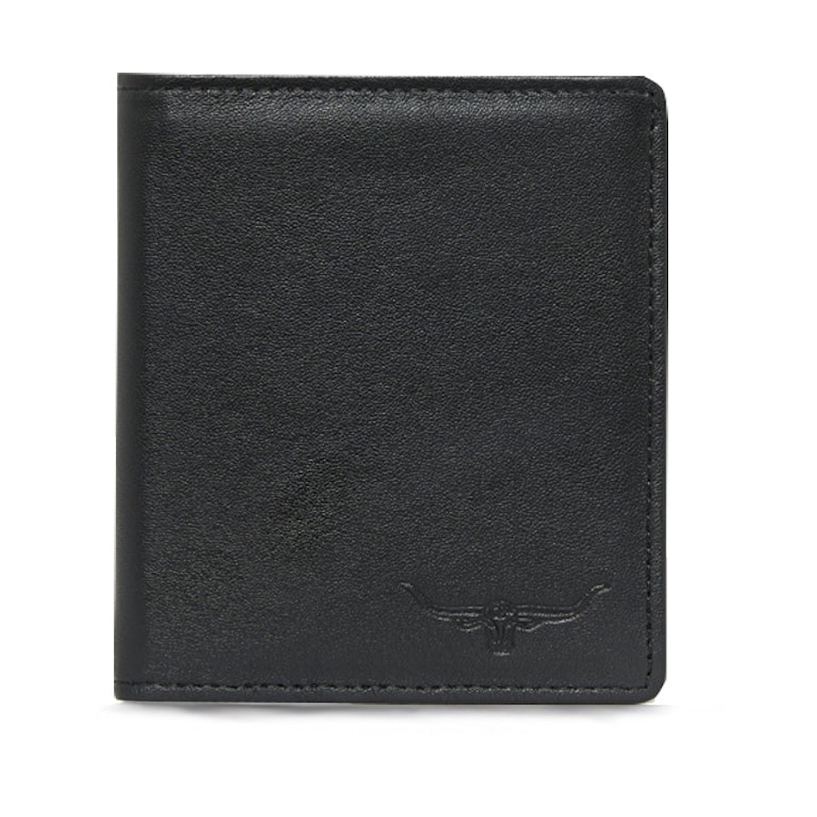RM Williams Tri-fold Wallet Black Black
