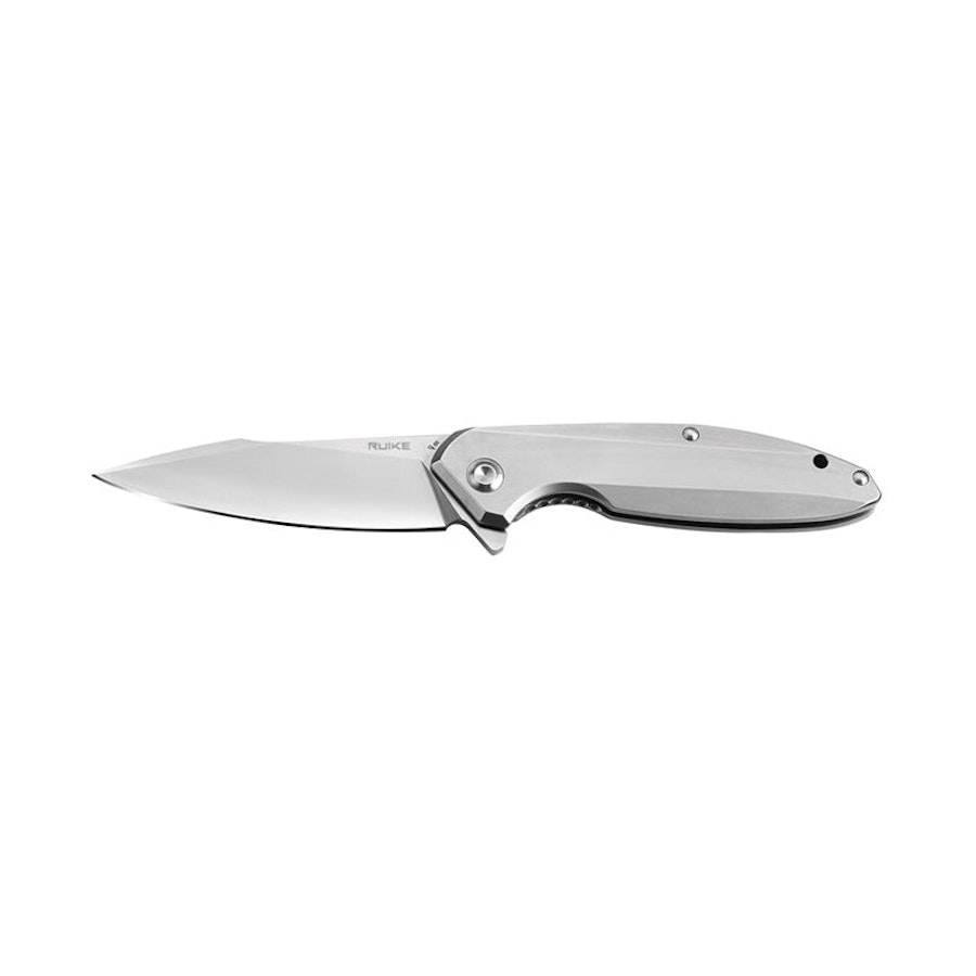 Ruike P128 Folding Knife Silver Silver