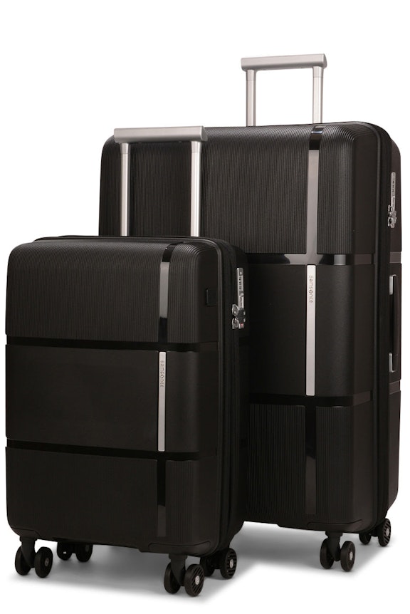 Samsonite Interlace 55cm & 75cm Hardside Luggage Set Black