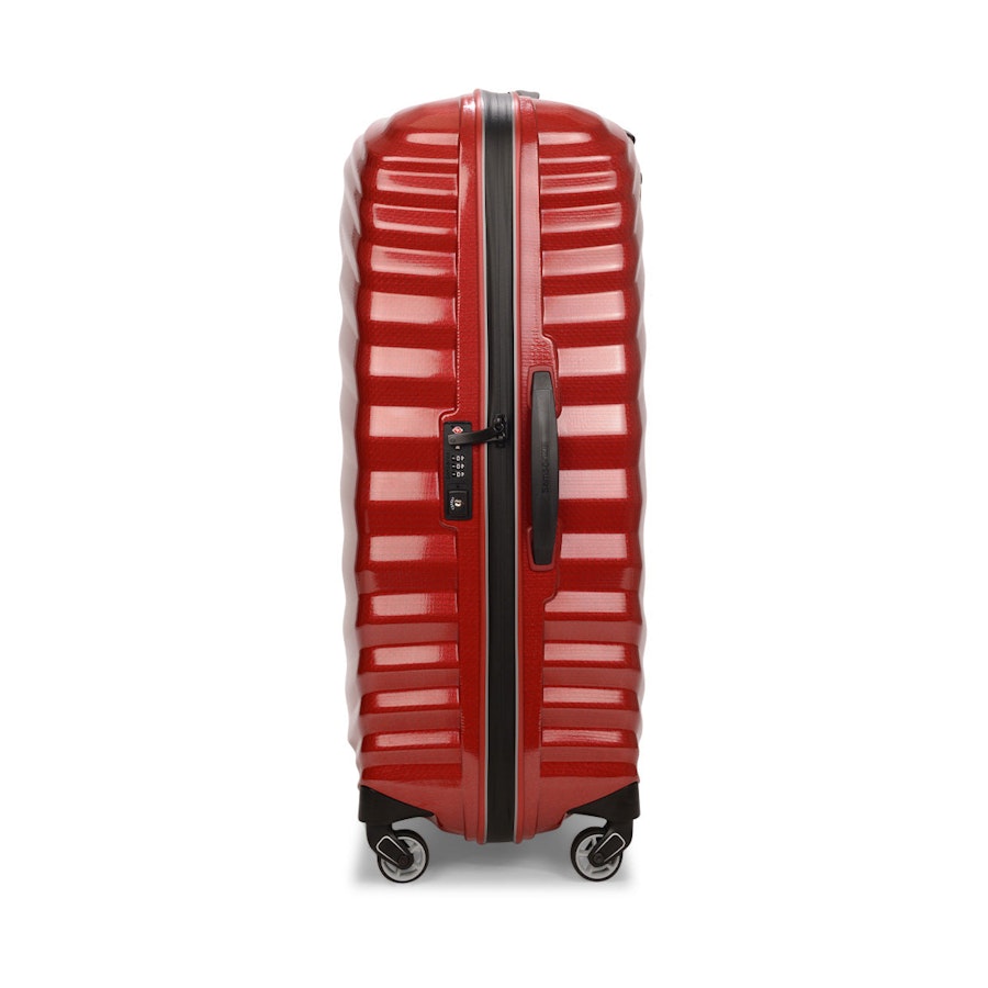 Samsonite Lite-Shock Sport 75cm CURV Checked Suitcase Red Red
