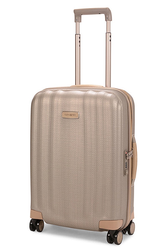 Samsonite Lite-Cube Prime 55cm CURV Carry-On Suitcase Matte Ivory Gold