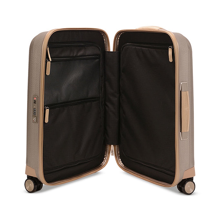 Samsonite Lite-Cube Prime 55cm CURV Carry-On Suitcase Matte Ivory Gold Matte Ivory Gold