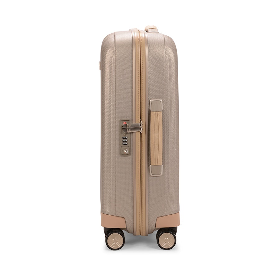 Samsonite Lite-Cube Prime 55cm CURV Carry-On Suitcase Matte Ivory Gold Matte Ivory Gold