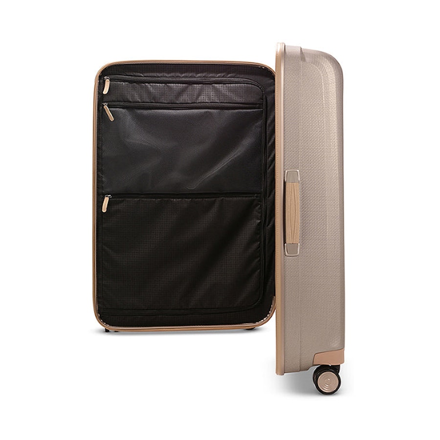 Samsonite Lite-Cube Prime CURV Luggage Set 55cm & 76cm Matte Ivory Gold Matte Ivory Gold