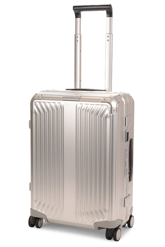 Samsonite Lite-Box ALU 55cm Hardside Carry-On Suitcase Aluminium