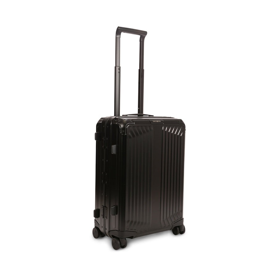 Samsonite Lite-Box ALU 55cm Hardside Carry-On Suitcase Black Black