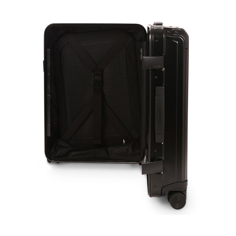Samsonite Lite-Box ALU 55cm Hardside Carry-On Suitcase Black Black
