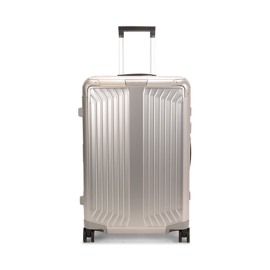 Samsonite Lite-Box ALU 69cm Hardside Checked Suitcase Aluminium Aluminium