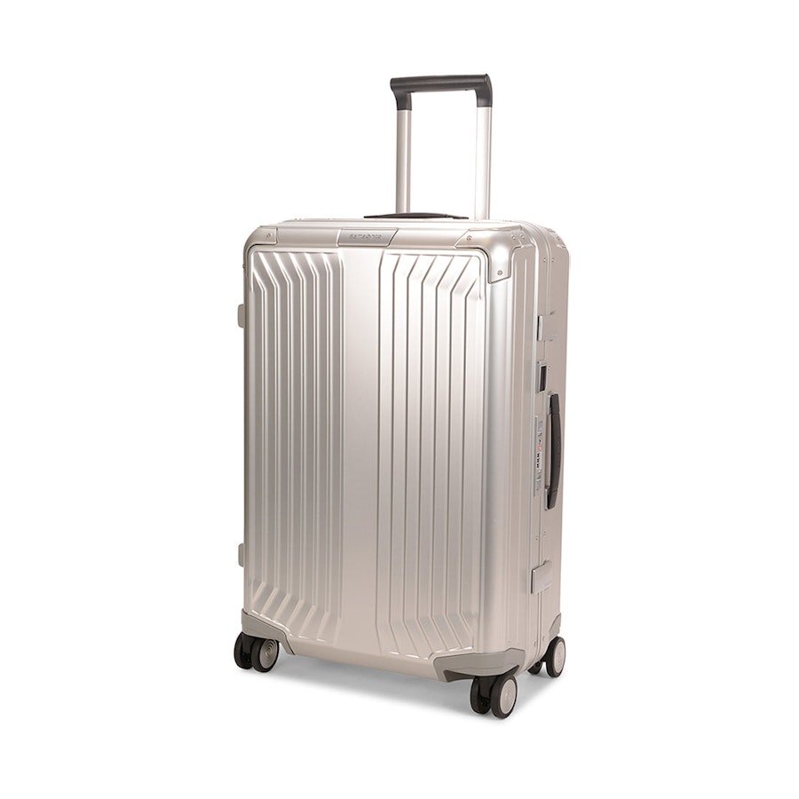 Samsonite Lite-Box ALU 69cm Hardside Checked Suitcase Aluminium Aluminium