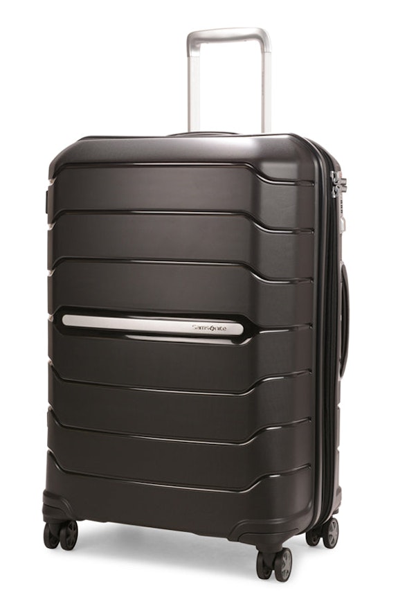Samsonite Oc2lite 68cm Hardside Checked Suitcase Black