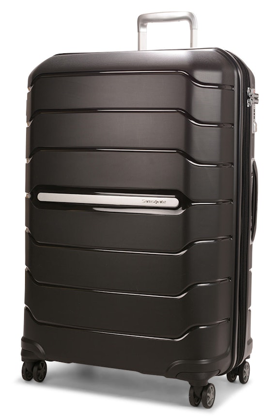 Samsonite Oc2lite 75cm Hardside Checked Suitcase Black