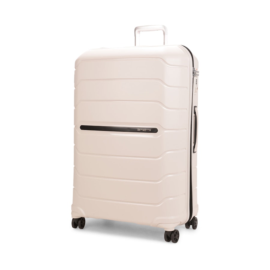 Samsonite Oc2lite 75cm Hardside Checked Suitcase Off-White Off-White
