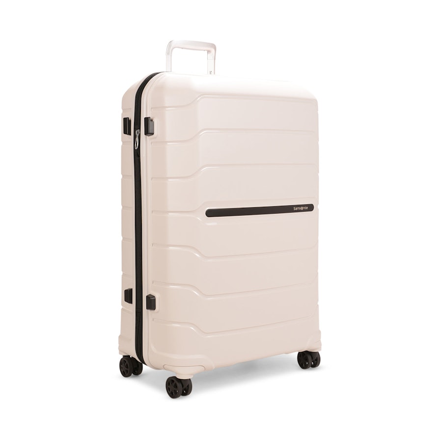 Samsonite Oc2lite 75cm Hardside Checked Suitcase Off-White Off-White