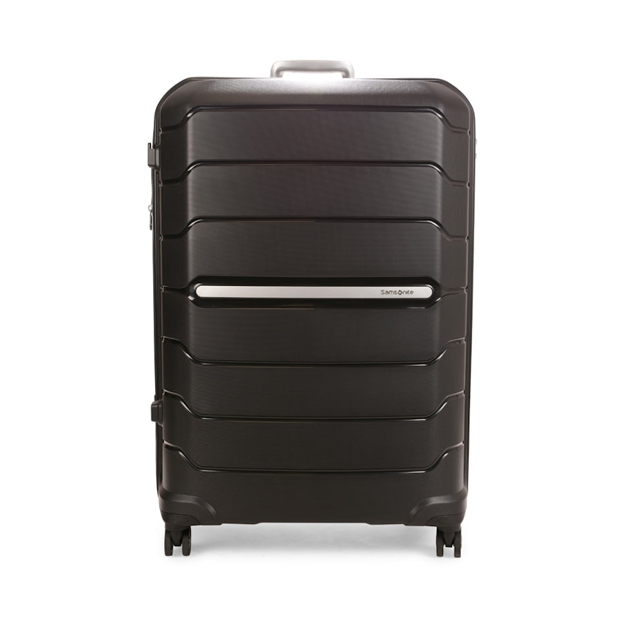 Samsonite Oc2lite 81cm Hardside Checked Suitcase Black Black