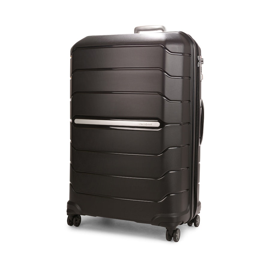 Samsonite Oc2lite 81cm Hardside Checked Suitcase Black Black