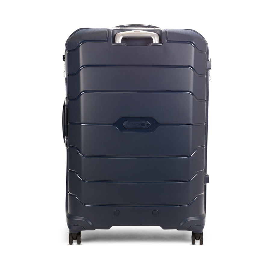 Samsonite Oc2lite 81cm Hardside Checked Suitcase Navy Navy