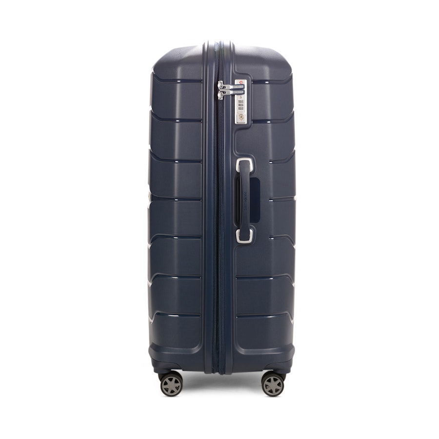 Samsonite Oc2lite 81cm Hardside Checked Suitcase Navy Navy