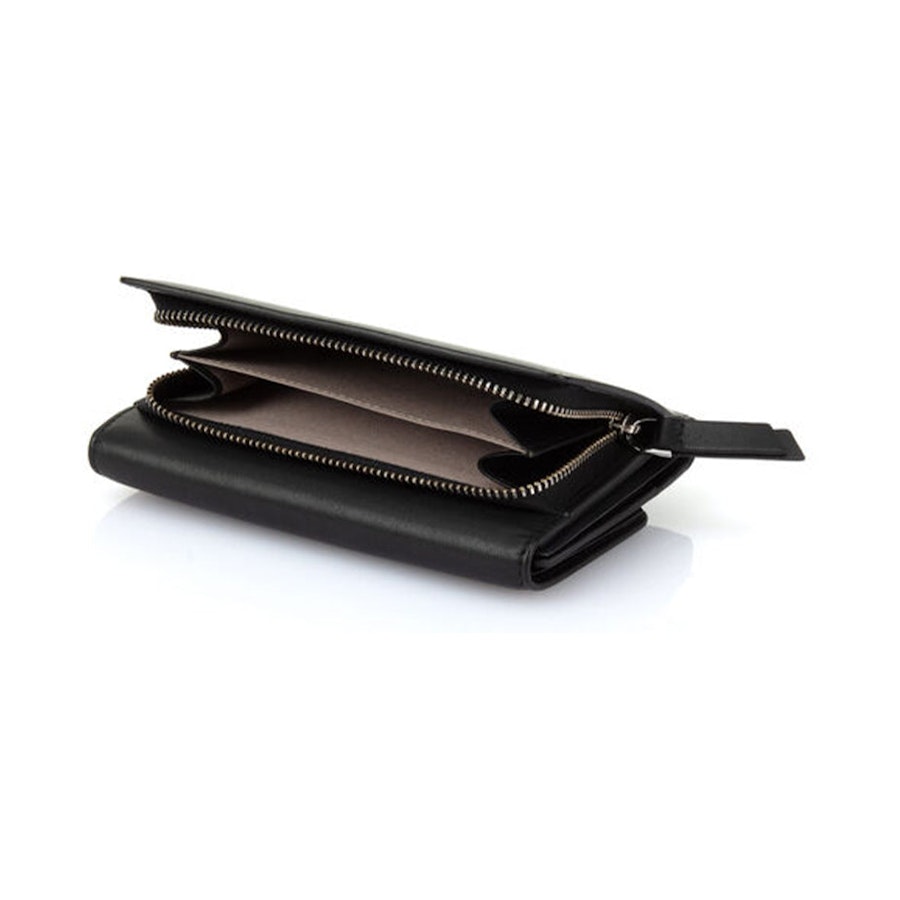 Samsonite Serena Leather Trifold RFID Wallet Black Black