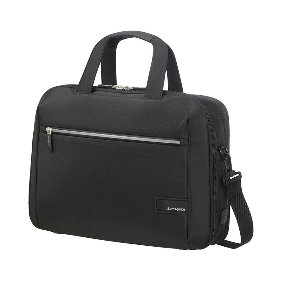 Samsonite Litepoint Bailhandle 15.6" Laptop Briefcase Black Black