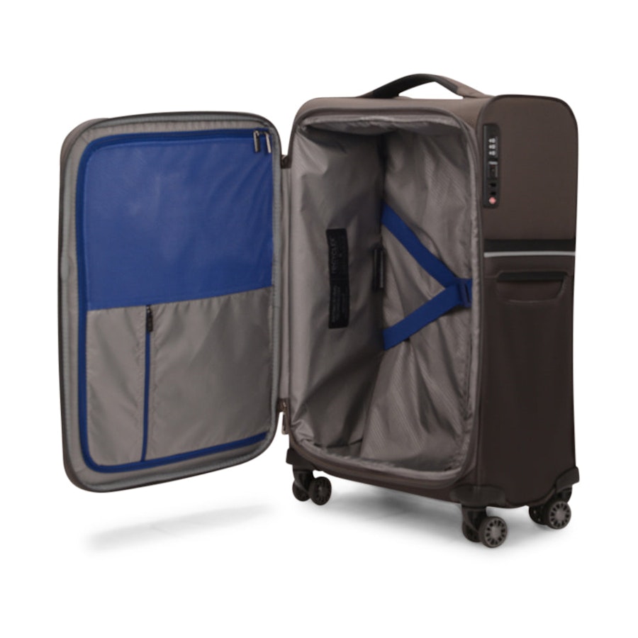 Samsonite 73H 55cm Softside Carry-On Suitcase Platinum Grey Platinum Grey