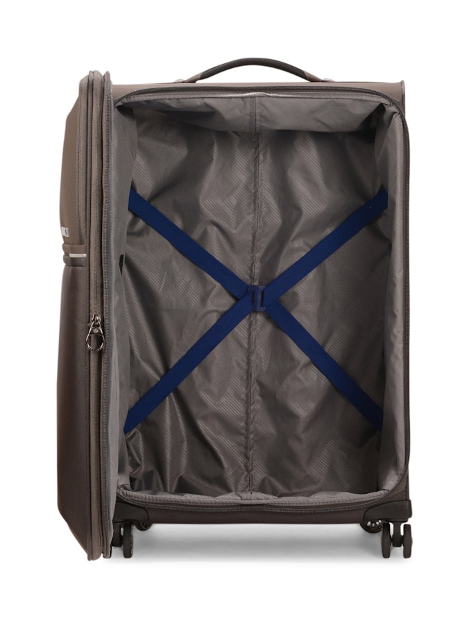 Samsonite 73H 71cm Softside Checked Suitcase Platinum Grey Platinum Grey