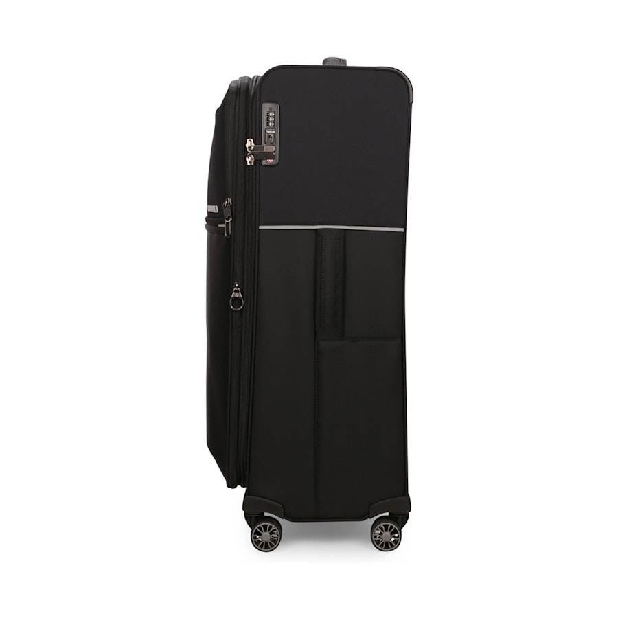 Samsonite 73H 78cm Softside Checked Suitcase Black Black
