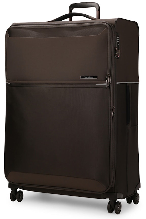 Samsonite 73H 78cm Softside Checked Suitcase Platinum Grey