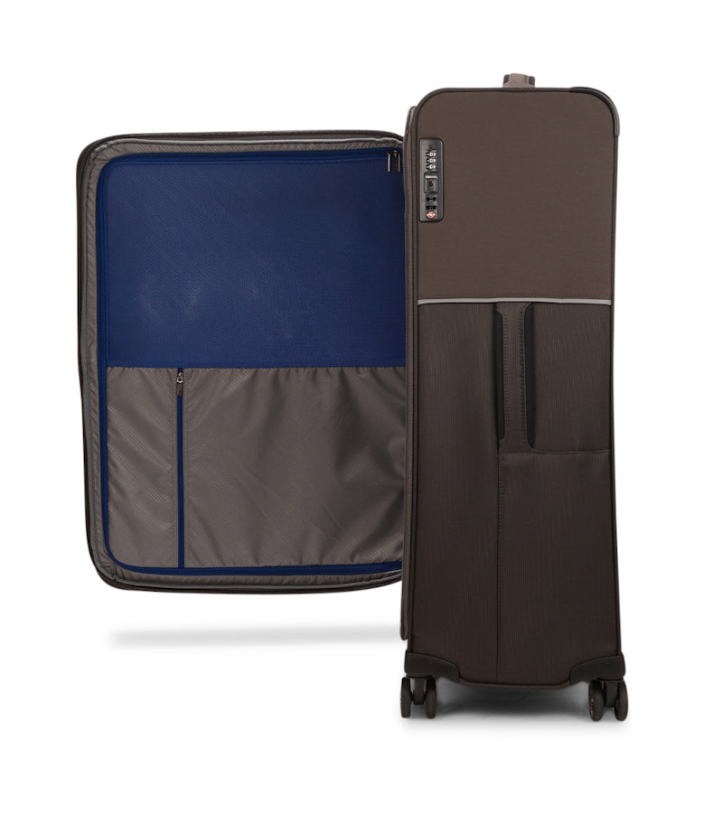 Samsonite 73H 78cm Softside Checked Suitcase Platinum Grey Platinum Grey