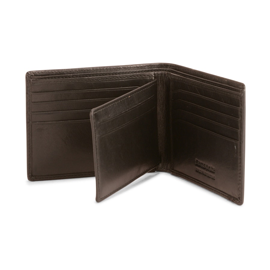 Samsonite RFID Leather Wallet with Credit Card Flap Black Black
